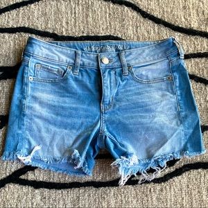 American Eagle Hi-Rise Midi Shorts